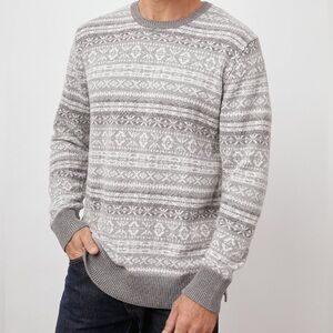 Rails Mens XL Carlisle Fair Isle Nordic Crewneck Pullover Sweater granpacore NWT
